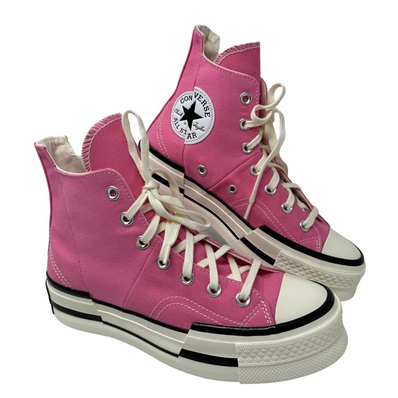 Converse Chuck 70 Plus High Top Shoes Skate Canvas Pink Women's Size A05466C - Picture 2 of 9